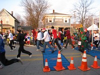 Race Photo  The 2009 running of the Holiday Hustle 5K put on by Running Fit in Dexter Michigan on a sunny but 28 degree on December 5, 2009. : 5K, Fitness, Race, Running, Kasdorf